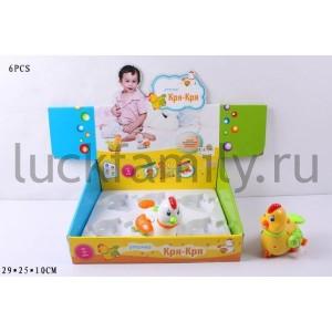 ЗАВОДНАЯ УТОЧКА, СВЕТ+ЗВУК, 9166 EV17941 В РУСС. ДИСПЛЕЕ 29*25*10СМ УП-6ШТ в кор.2*12уп ― Luckfamily.ru