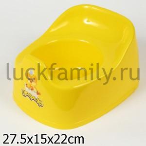 ГОРШОК ДЕТСКИЙ (МИКС 2), ЦВЕТ ЖЕЛТЫЙ/САЛАТОВЫЙ в кор.36шт ― Luckfamily.ru