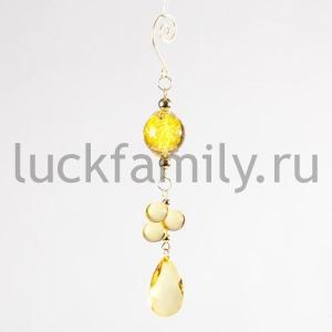НОВОГОДНЕЕ УКРАШЕНИЕ ПОДВЕСКА 17СМ, ЦВЕТ ЗОЛОТОЙ В ПАК. в кор.2*72шт ― Luckfamily.ru
