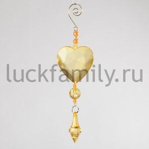 НОВОГОДНЕЕ УКРАШЕНИЕ ПОДВЕСКА 19СМ, ЦВЕТ ЗОЛОТОЙ В ПАК. в кор.2*72шт ― Luckfamily.ru