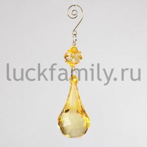 НОВОГОДНЕЕ УКРАШЕНИЕ ПОДВЕСКА 10СМ, ЦВЕТ ЗОЛОТОЙ В ПАК. в кор.2*72шт ― Luckfamily.ru