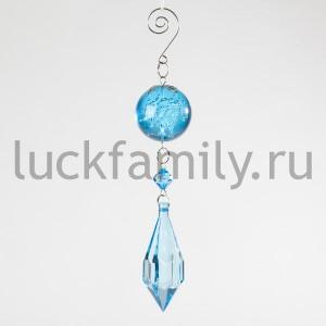 НОВОГОДНЕЕ УКРАШЕНИЕ ПОДВЕСКА 21СМ, ЦВЕТ ГОЛУБОЙ В ПАК. в кор.4*36шт ― Luckfamily.ru