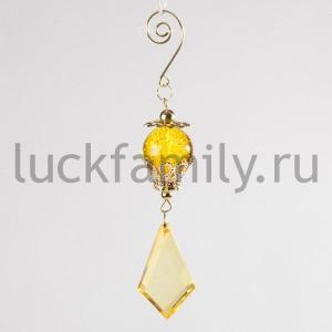 НОВОГОДНЕЕ УКРАШЕНИЕ ПОДВЕСКА 15СМ, ЦВЕТ ЗОЛОТОЙ В ПАК. в кор.2*72шт ― Luckfamily.ru