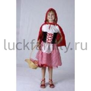ДЕТСКИЙ КАРНАВАЛЬНЫЙ КОСТЮМ (4-6 ЛЕТ) КРАСНАЯ ШАПОЧКА В ПАК. в кор.36шт ― Luckfamily.ru