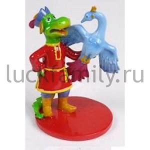ФИГУРКА ДРАКОН С ЖАР-ПТИЦЕЙ 8СМ В КОР. в кор.96шт ― Luckfamily.ru