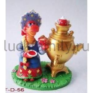 ФИГУРКА ДРАКОН ДЕВУШКА С САМОВАРОМ 8СМ В КОР. в кор.96шт ― Luckfamily.ru