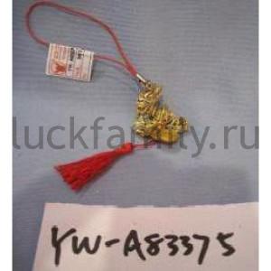 ПОДВЕСКА С ЗОЛОТЫМ ДРАКОНОМ В КОР. УП-24ШТ в кор.48уп ― Luckfamily.ru