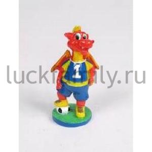ФИГУРКА ДРАКОН ФУТБОЛИСТ С МЯЧОМ 6СМ В КОР. УП-6ШТ в кор.48уп ― Luckfamily.ru