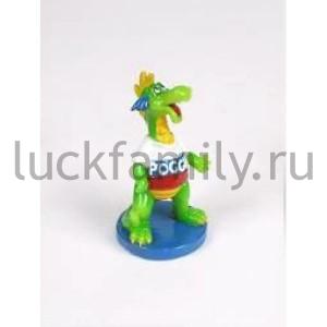 ФИГУРКА ДРАКОН В МАЙКЕ "РОССИЯ" 6СМ В КОР. УП-6ШТ в кор.48уп ― Luckfamily.ru