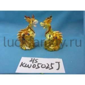 ФИГУРКА ДРАКОН С ДЕНЬГАМИ, В АССОРТ. В КОР. УП-2ШТ в кор.96уп ― Luckfamily.ru