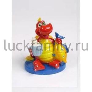 ФИГУРКА ДРАКОН С ПИВОМ И РЫБОЙ 6,5СМ В КОР. в кор.288шт ― Luckfamily.ru