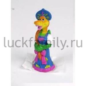 ФИГУРКА ДРАКОН ДЕВУШКА В КОКОШНИКЕ 6,5СМ В КОР. УП-12ШТ в кор.72уп ― Luckfamily.ru