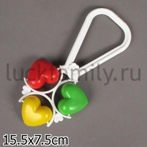 ПОГРЕМУШКА "СЕРДЕЧКИ" в кор.100шт ― Luckfamily.ru