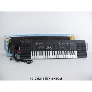 ЭЛЕКТРООРГАН (220V/БАТ.) С МИКРОФОНОМ В КОР. 57*18*5СМ в кор.2*24шт ― Luckfamily.ru