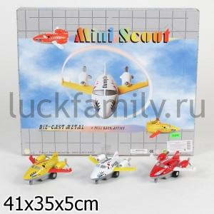САМОЛЕТ МЕТАЛЛ. ИНЕРЦ. ЦВЕТ В АССОРТ. В ДИСПЛЕЕ УП-12ШТ в кор.12уп ― Luckfamily.ru