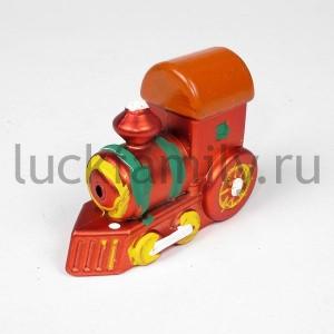 ЕЛОЧНОЕ УКРАШЕНИЕ ПАРОВОЗИК 8*6СМ В ПАК. С ХЕДЕРОМ в кор.150шт. ― Luckfamily.ru