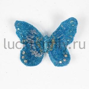 БАБОЧКИ ДЕКОР. ЦВЕТ В АССОРТ. В КОР. УП-12ШТ в кор.60уп ― Luckfamily.ru