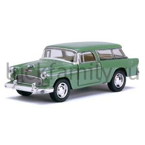 МАШИНА 1955 CHEVY NOMAD МЕТАЛЛ. ИНЕРЦ. 1:40 ОТКРЫВ. ДВЕРИ, В АССОРТ. В ДИСПЛЕЕ УП-12ШТ в кор.2*6уп ― Luckfamily.ru