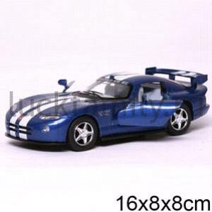 МАШИНА DODGE VIPER GTS-R МЕТАЛЛ. ИНЕРЦ. ОТКРЫВ. ДВЕРИ В ДИСПЛЕЕ 13СМ УП-12ШТ в кор.2*6уп ― Luckfamily.ru