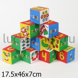 НАБОР ИЗ 10 КУБИКОВ "МЯКИШИ" (УМНАЯ МАТЕМАТИКА) в кор.17наб ― Luckfamily.ru