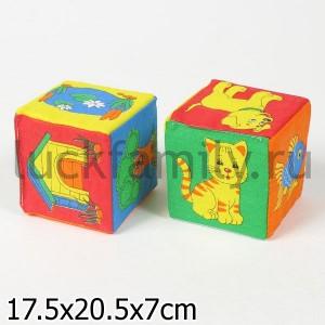 НАБОР ИЗ 2 КУБИКОВ "МЯКИШИ" (ЧЕЙ ДОМИК?) в кор.50наб ― Luckfamily.ru