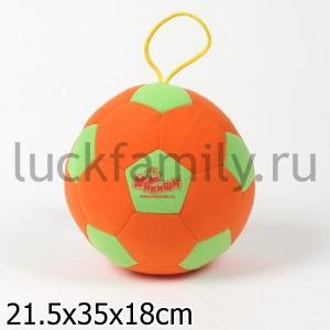 ИГРУШКА МЯЧ БОЛЬШОЙ "ФУТБОЛ" ЛЮКС в кор.16шт ― Luckfamily.ru