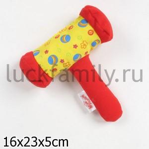 ПОГРЕМУШКА МЯГКАЯ "КОЛОТУШКА" в кор.20шт ― Luckfamily.ru