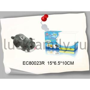 ХОМЯЧОК НА БАТ. ОЗВУЧ. ДВИГАЕТСЯ, ЦВЕТ В АССОРТ. В РУСС. КОР. 15*7*10СМ в кор.2*48шт ― Luckfamily.ru