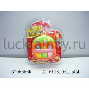 ИГРУШКА МУЗ. НА БАТ. ЦВЕТ В АССОРТ. 2010-4B В ПЛАСТ. (РУСС. УП.) 22*18*5СМ  кор.2*48шт ― Luckfamily.ru
