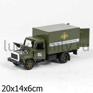 МАШИНА "ТЕХНОПАРК" МЕТАЛЛ. ИНЕРЦ. ГАЗ 3307 ВОЕННАЯ ПРОКУРАТУРА, СВЕТ+ЗВУК В КОР. в кор.2*24шт ― Luckfamily.ru