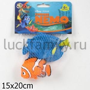 НАБОР ДЛЯ КУПАНИЯ "ИГРАЕМ ВМЕСТЕ" DISNEY (НЕМО И ДОРИ) В СЕТКЕ (РУСС. УП.) в кор.8*12шт ― Luckfamily.ru