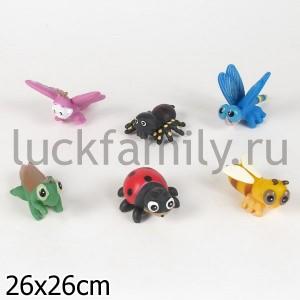 НАБОР ИЗ 6-И ФИГУРОК НАСЕКОМЫХ "ИГРАЕМ ВМЕСТЕ" В АССОРТ. В ПАК. 23СМ в кор.4*36наб ― Luckfamily.ru