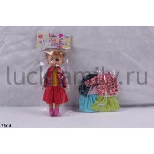 КУКЛА В АССОРТ. T0122 В ПАК. (РУСС. УП.) 28СМ в кор.2*60шт ― Luckfamily.ru