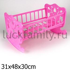 КРОВАТЬ КУКОЛЬНАЯ (48 Х 30 СМ) в кор.14шт ― Luckfamily.ru