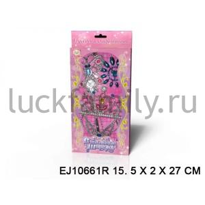 НАБОР УКРАШЕНИЙ Д/ДЕВОЧЕК, В АССОРТ. A3000 В РУСС. КОР. 16*2*27СМ в кор.2*120шт ― Luckfamily.ru