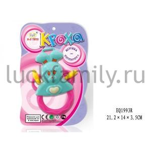 ПОГРЕМУШКА, ЦВЕТ В АССОРТ. SR570 НА БЛИСТЕРЕ (РУСС. УП.) 21*14*4СМ в кор.2*180шт ― Luckfamily.ru