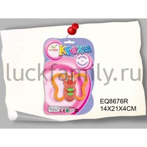 ПОГРЕМУШКА В ФОРМЕ БАБОЧКИ SR326-121 НА БЛИСТЕРЕ (РУСС. УП.) 14*21*4СМ в кор.432шт ― Luckfamily.ru