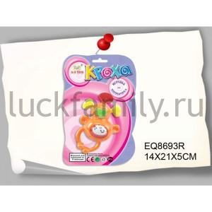 ПОГРЕМУШКА, ЦВЕТ В АССОРТ. SR326-123 НА БЛИСТЕРЕ (РУСС. УП.) 14*21*5СМ в кор.2*168шт ― Luckfamily.ru