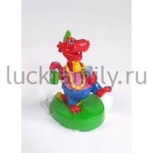 ФИГУРКА С ЛЕНТОЙ ДРАКОН С БУТЫЛКОЙ  4,3СМ В КОР УП-12ШТ в кор.54уп ― Luckfamily.ru