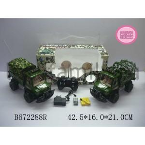 ГРУЗОВИК ВОЕННЫЙ Р/У НА АККУМ. СВЕТ+ЗВУК, РУССИФИЦ. 468-319/320 В РУСС. КОР. 42*16*21СМ в кор.2*6шт ― Luckfamily.ru