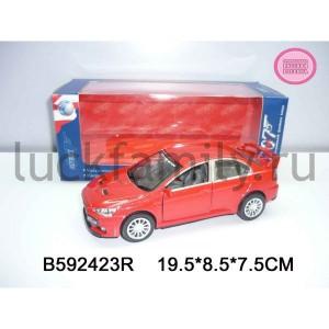 МАШИНА МЕТАЛЛ. ИНЕРЦ. СПОРТ. СО СВЕТОМ И ЗВУКОМ KT8058D В РУСС. КОР. 19*8*7СМ в кор.2*36шт ― Luckfamily.ru
