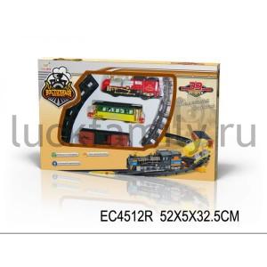 ЖЕЛЕЗНАЯ ДОРОГА НА БАТ. СО СВЕТОМ И ЗВУКОМ, 39ДЕТ. SR3312A В РУСС. КОР. 52*5*33СМ в кор.24шт ― Luckfamily.ru