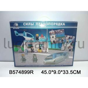 КОНСТРУКТОР ПЛАСТ. ПОЛИЦИЯ НА БАТ. СВЕТ+ЗВУК 8188C В РУСС. КОР. 45*9*33СМ в кор.12шт ― Luckfamily.ru