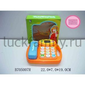 ТЕЛЕФОН НА БАТ. СВЕТ+ЗВУК, РУССИФИЦ., ЦВЕТ В АССОРТ. 336 В РУСС. КОР. 22*7*19СМ в кор.2*30шт ― Luckfamily.ru