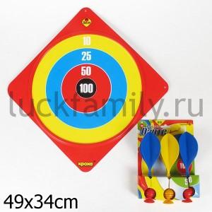 КРОХА ДАРТС С МИШЕНЬЮ в кор.50шт ― Luckfamily.ru