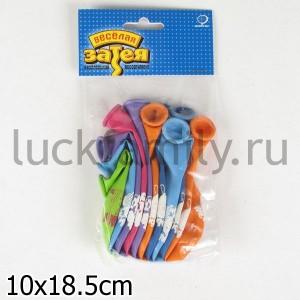 НАБОР ИЗ 10-И ШАРИКОВ НАДУВНЫХ 30СМ РИС. "ПОЗДРАВЛЕНИЯ" ― Luckfamily.ru