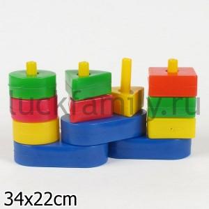 РАЗВИВАЮЩАЯ ИГРА "ЛОГИЧЕСКАЯ ГОРКА"  в кор.8шт ― Luckfamily.ru
