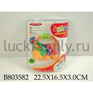 ПОГРЕМУШКА ЦВЕТ В АССОРТ. MS0010 НА БЛИСТЕРЕ 22*16*3СМ в кор.96шт ― Luckfamily.ru