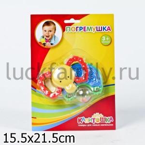 ПОГРЕМУШКА "ИГРАЕМ ВМЕСТЕ" "КАПИТОШКА" "СЛОНИК" НА БЛИСТЕРЕ 21,5*15,5СМ в кор.2*24шт ― Luckfamily.ru