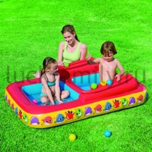 ИГРОВОЙ ЦЕНТР BESTWAY СУХОЙ БАССЕЙН 155*104*36СМ, 2 ОТДЕЛЕНИЯ В КОР. (БОИТСЯ ХОЛОДА) в кор.4шт ― Luckfamily.ru